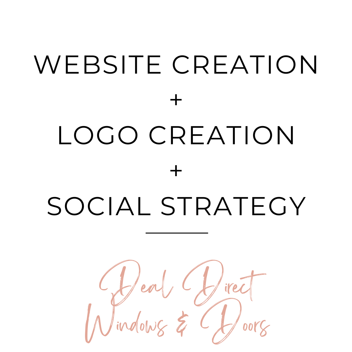 Deal Direct Windows & Doors Website, Logo Design, and Social Media Strategy