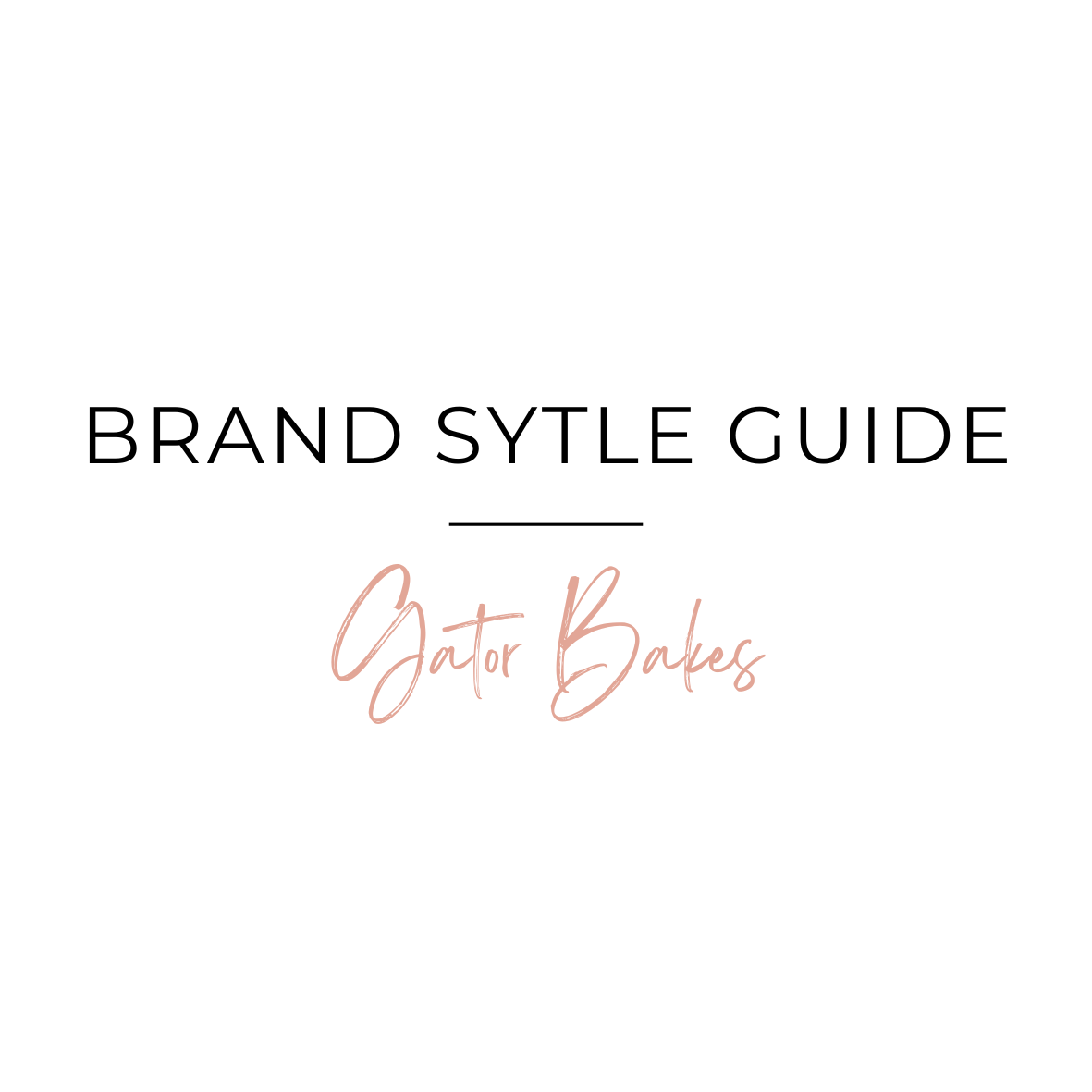 Gator Bakes Style Guide